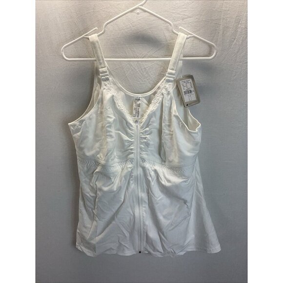 AMOENA Hannah 2860 Post-Surgery Front Close Camisole White XL NWT - Picture 3 of 11